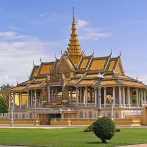 Fête du sillon sacré : Palais Royal de Phnom Penh, Cambodge